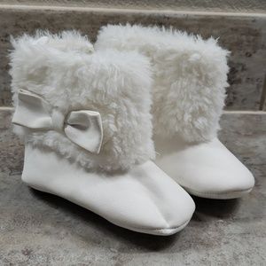 White Soft Bootie Boots